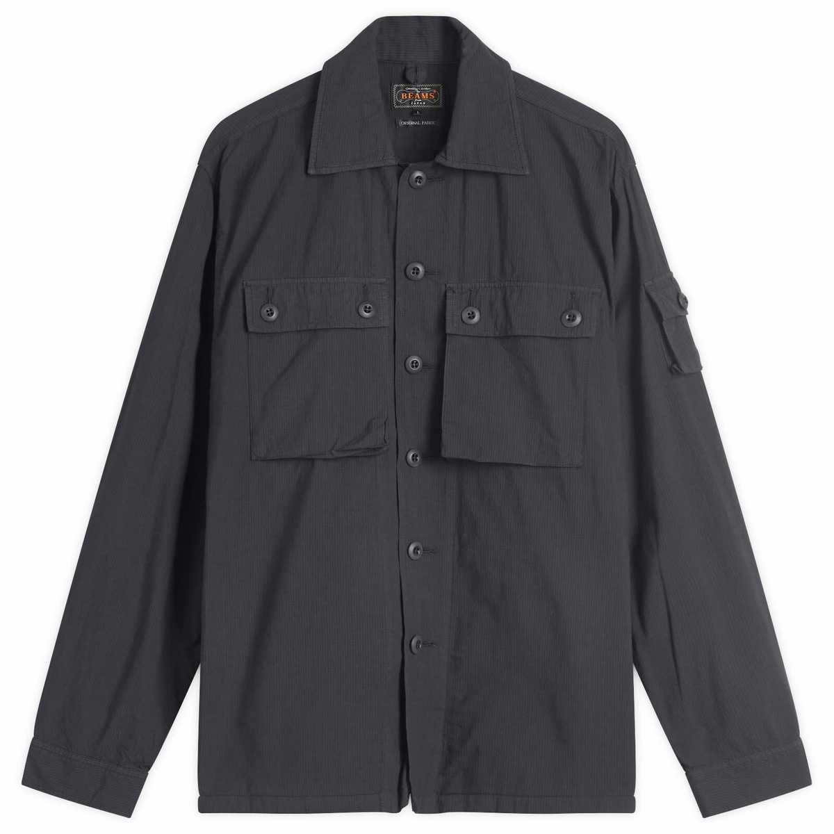 Beams Plus Men's 3 Button Combat Wool Blazer in Navy Beams Plus