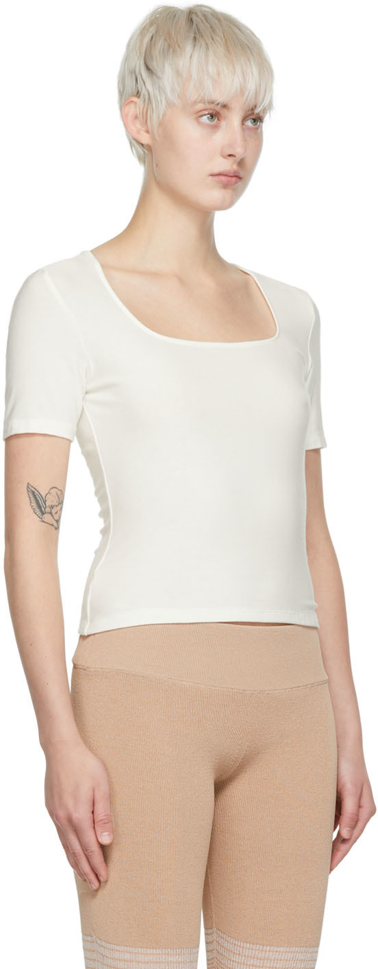determ; White Rayon T-Shirt
