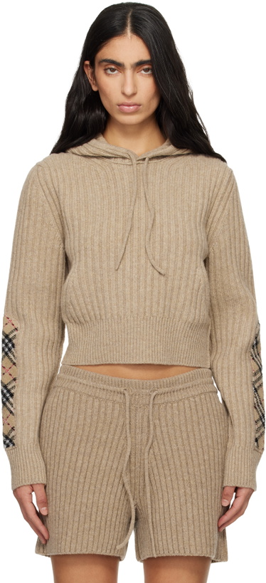 Photo: Burberry Beige Wool Hoodie