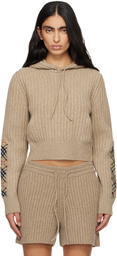 Burberry Beige Wool Hoodie