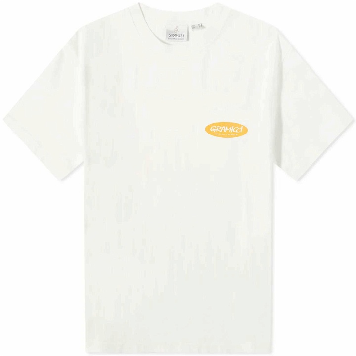 Photo: Gramicci Men's Original Freedom Oval T-Shirt in White