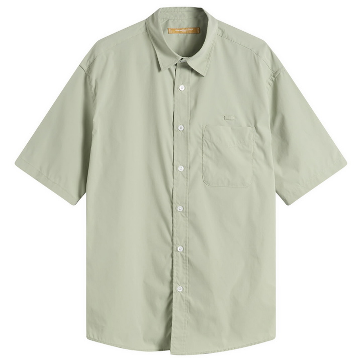 Photo: FrizmWORKS Men's OG Poplin Short Sleeve Shirt in Light Green