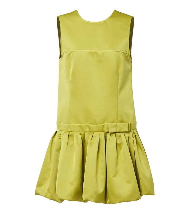 Photo: Plan C Bow-detail satin minidress