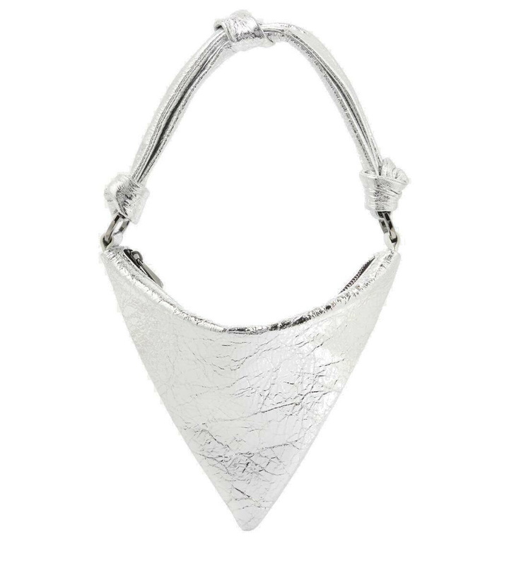 Photo: Amina Muaddi Cameron Mini leather shoulder bag