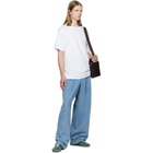 Dries Van Noten Blue Pleated Jeans