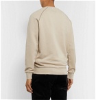 Maison Kitsuné - Appliquéd Loopback Cotton-Jersey Sweatshirt - Neutrals