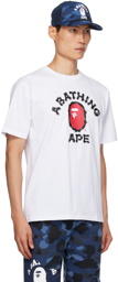 BAPE White Brush College T-Shirt