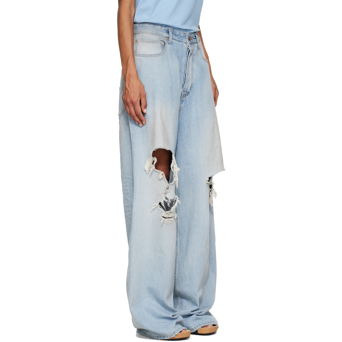 Balenciaga Blue Baggy Jeans