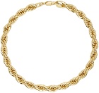ANINE BING Gold Twist Rope Necklace