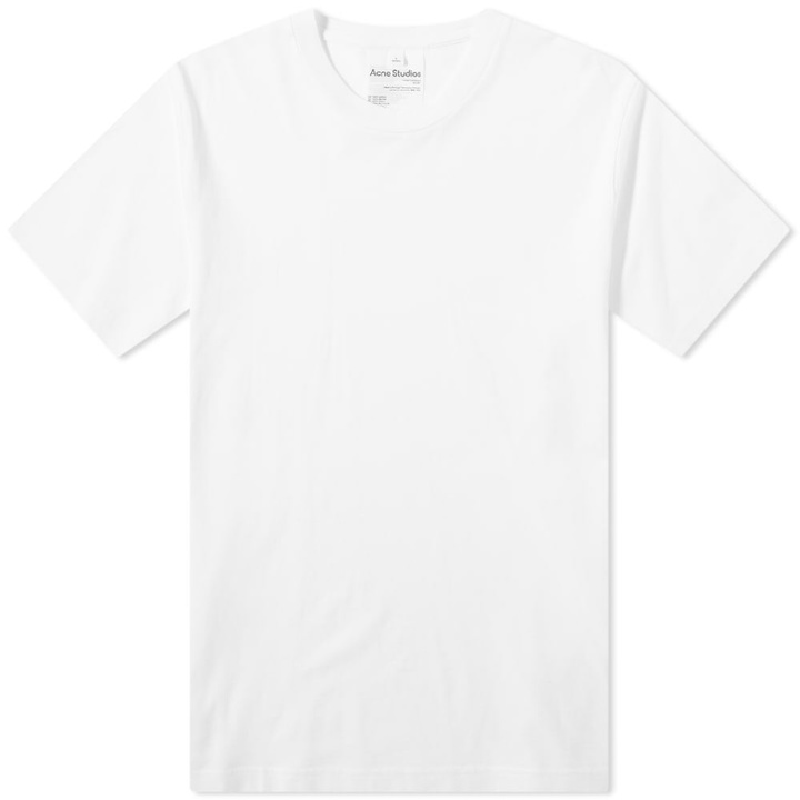 Photo: Acne Studios Men's Everrick Pink Label T-Shirt in Optic White