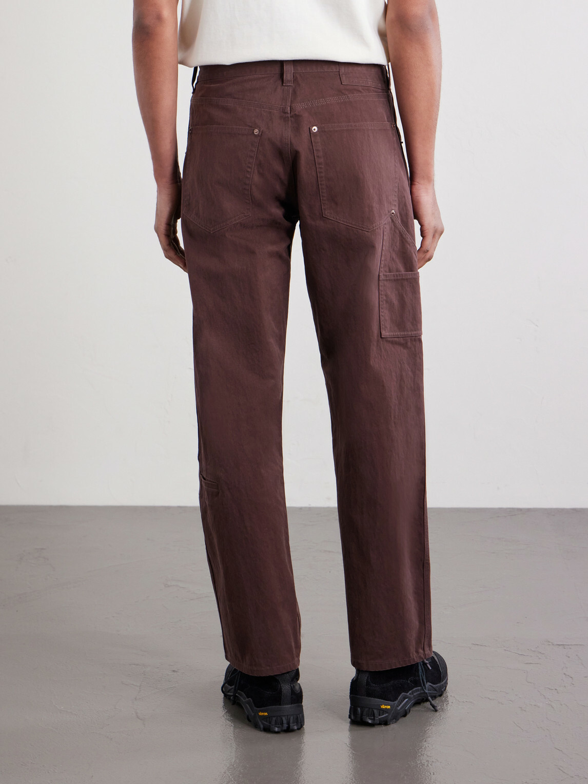 FrizmWORKS - Straight-Leg Cotton-Blend Trousers - Brown