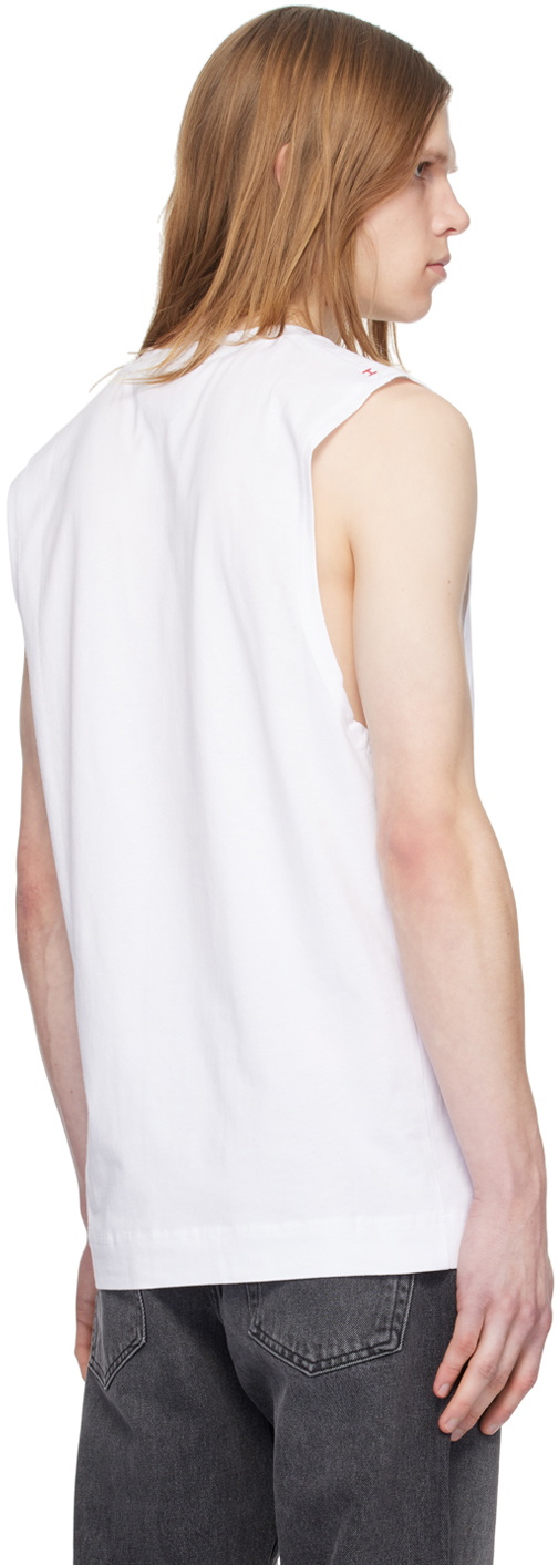 Hugo White Beach Tank Top