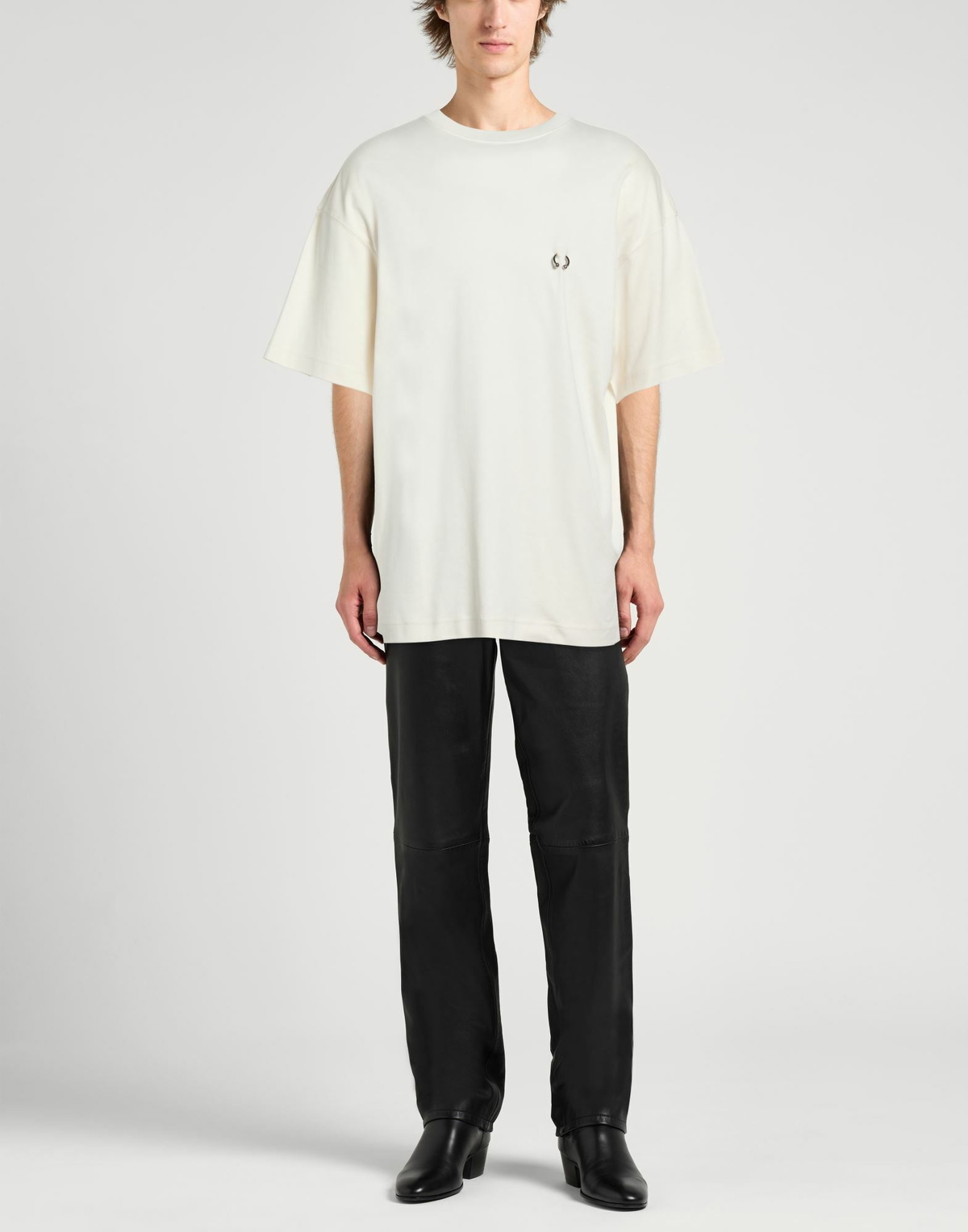 Mugler Mens T-shirt Ivory