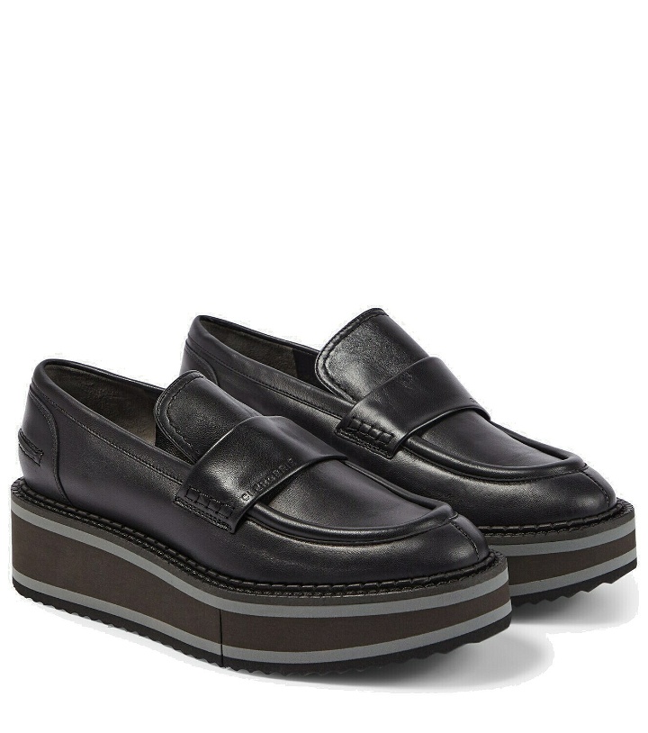 Photo: Clergerie Bahati leather platform loafers