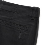 Folk - Black Assembly Tapered Pleated Cotton-Canvas Trousers - Black