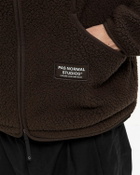 Pas Normal Studios Off-Race Pile Fleece Jacket Brown Men