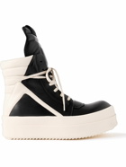 Rick Owens - Mega Bumber Geobasket Quilted Leather High-TopSneakers - Black