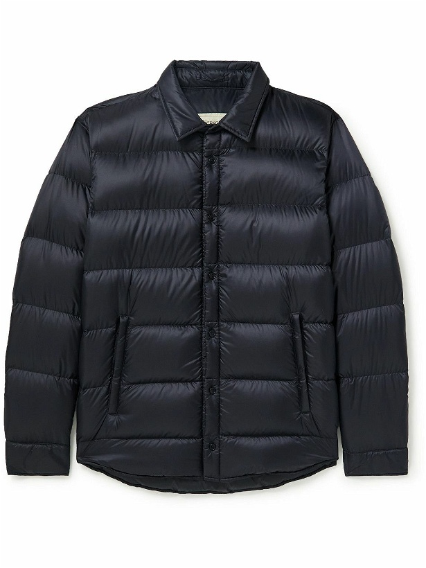 Photo: Herno - Quilted Shell Down Shirt Jacket - Blue