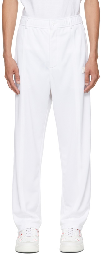 Photo: Valentino White 'VLTN' Tag Trousers