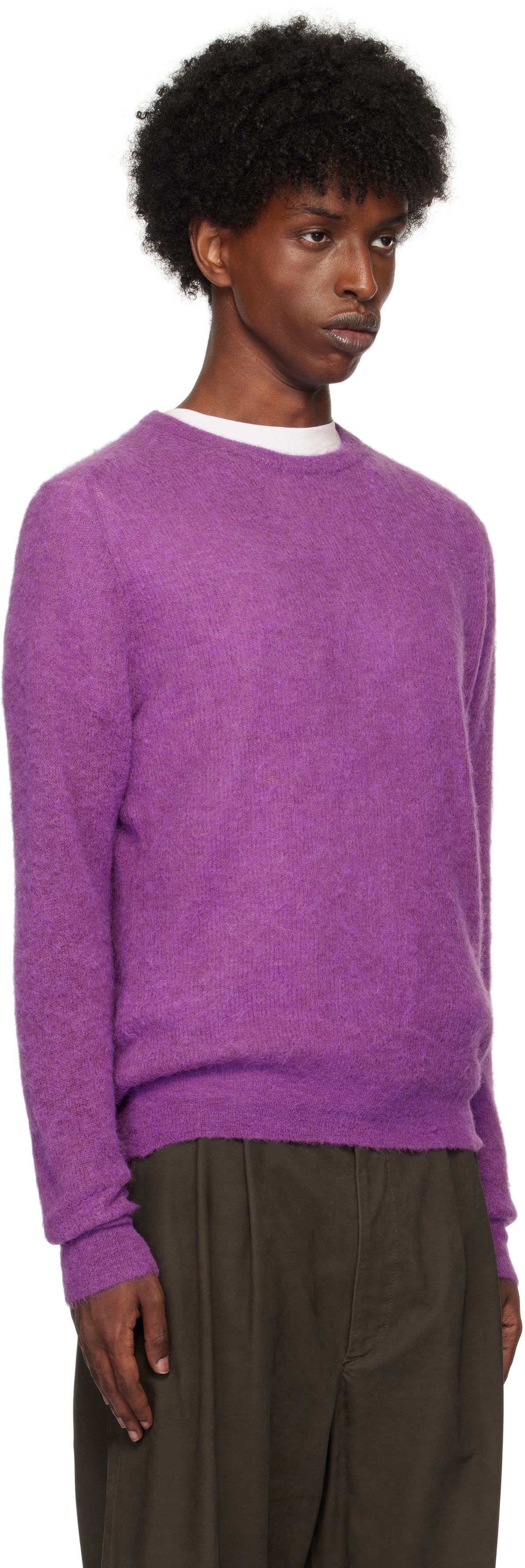 AURALEE BABY SURIALPACA SHEER KNIT パープル3 AURALEE】 BABY SURI ALPACA SHEER KNIT ONE-PIECE – ONENESS