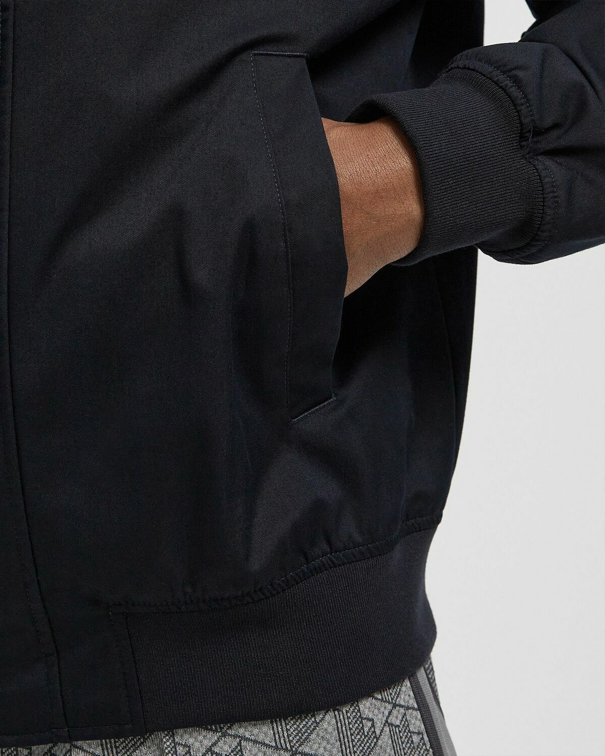 Water-Repellent Twill Harrington Jacket