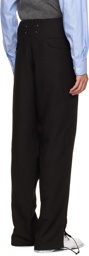 Maison Margiela Black Drawstring Trousers