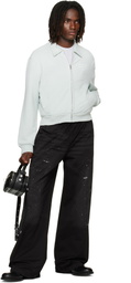 Acne Studios Green Zip Sweatshirt