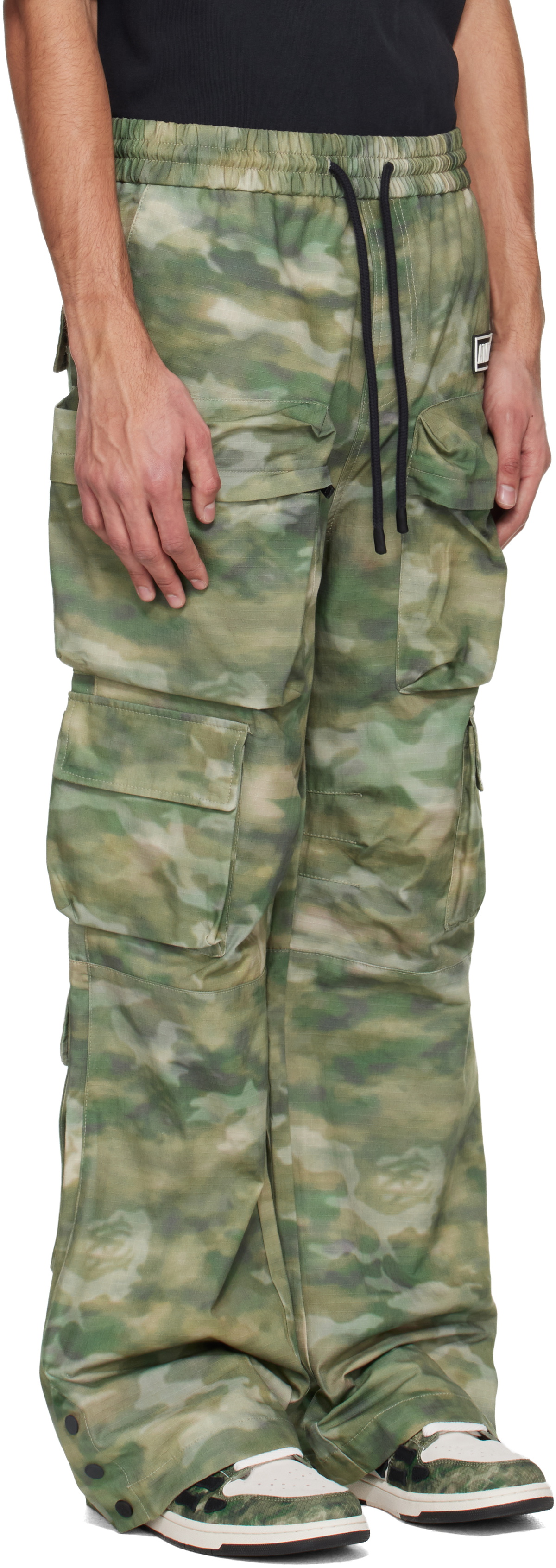 AMIRI Green Camo Multi Pocket Cargo Pants