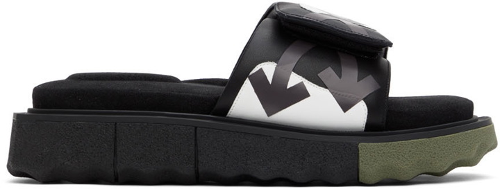Photo: Off-White Black Logo Sandals