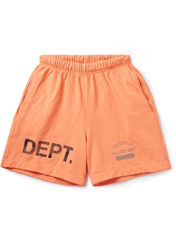 Photo: Gallery Dept. - Wide-Leg Printed Cotton-Jersey Shorts - Orange