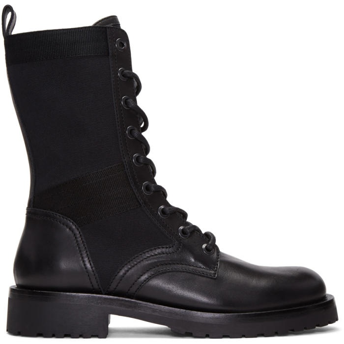 Photo: Diesel Black Gold Black Leather High Boots