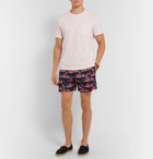 Vilebrequin - Mahina Slim-Fit Mid-Length Printed Swim Shorts - Men - Navy