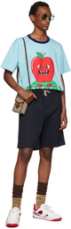 Gucci Navy Cotton Shorts