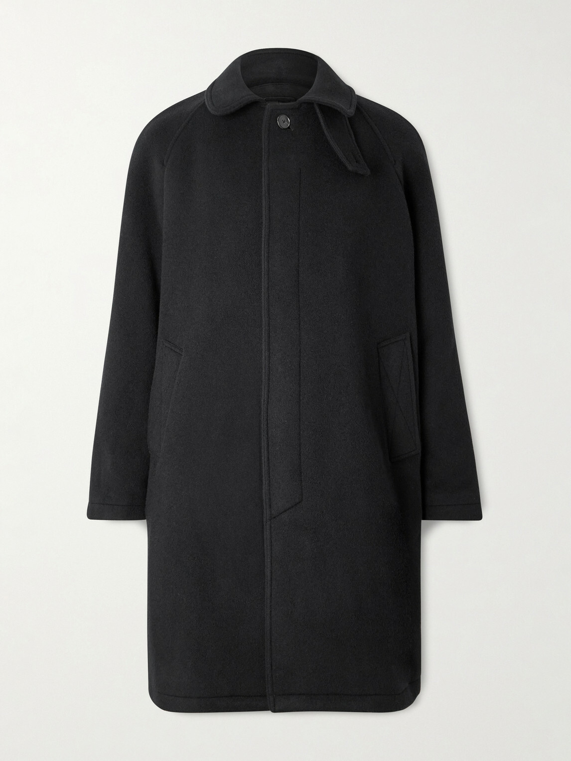 mfpen - Accession Brushed Recycled-Wool Coat - Black