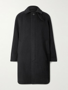 mfpen - Accession Brushed Recycled-Wool Coat - Black