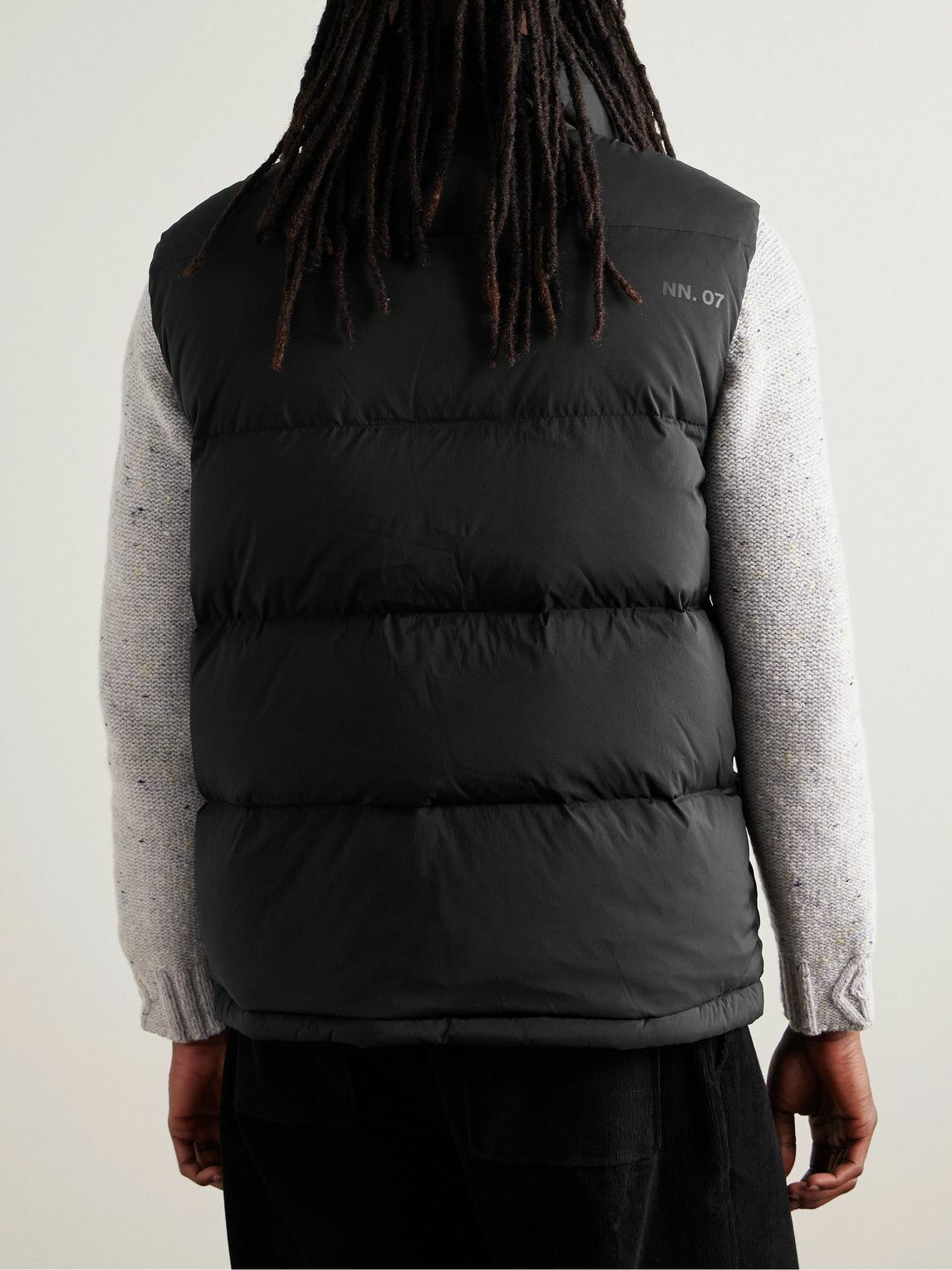 NN07 - Matthew 8245 Quilted Shell Down Gilet - Black