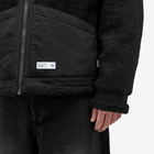 Neighborhood Men's Boa Fleece B-3 Type Jacket in Black