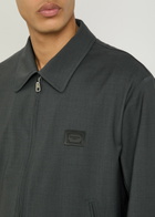 Dolce & Gabbana Logo-appliquéd Wool-blend Jacket Grey