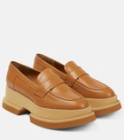 Clergerie - Platform leather loafers