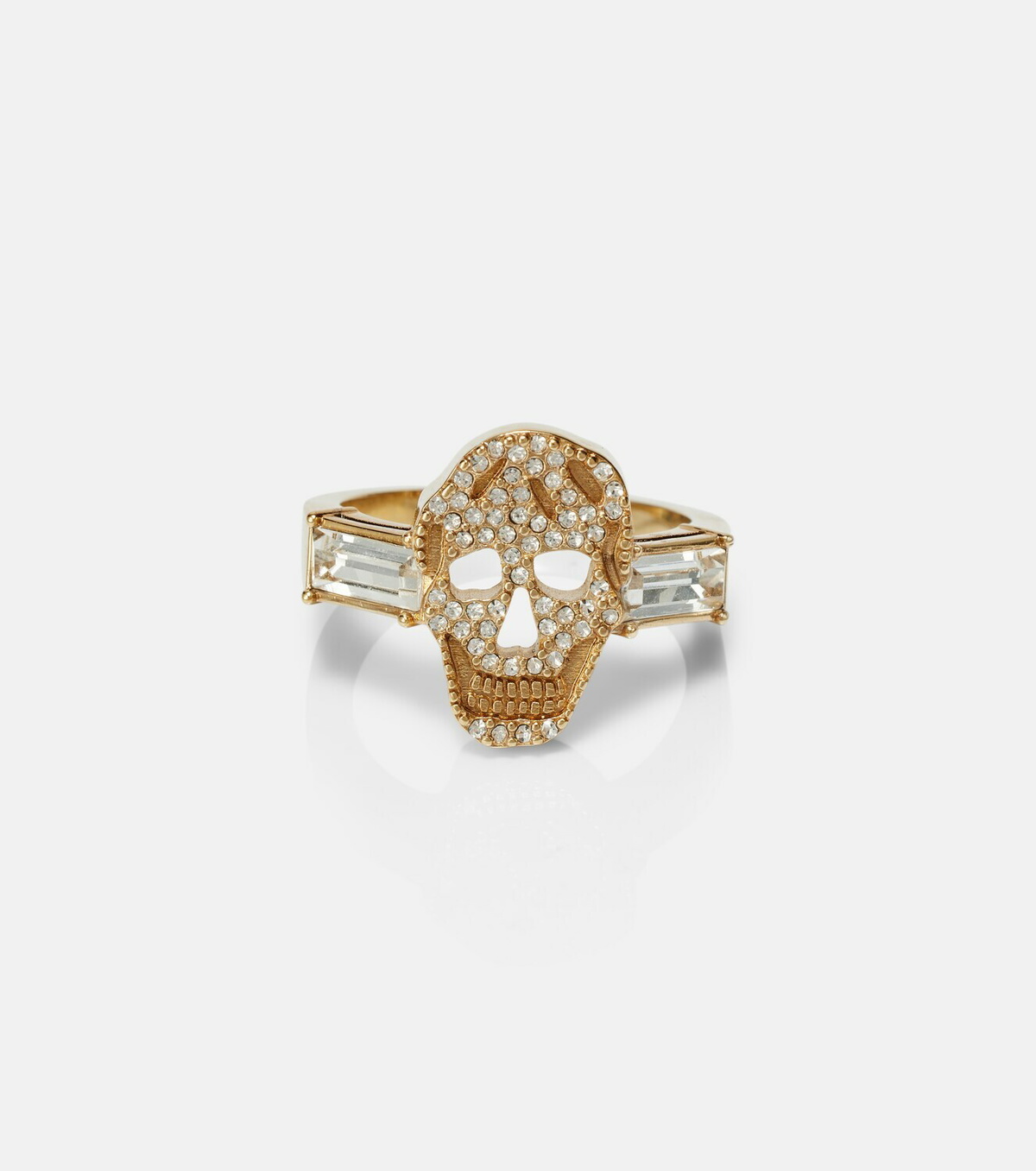 McQueen Crystal-embellished ring