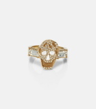 McQueen Crystal-embellished ring