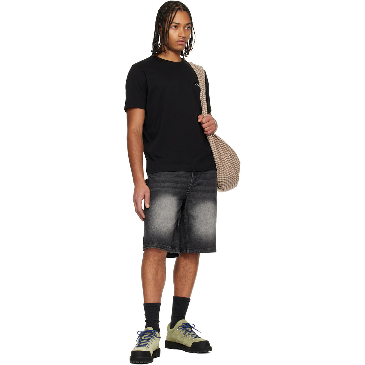 Dime Black Cursive Small Logo T-shirt