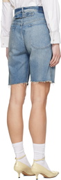 Maison Margiela Blue Faded Denim Shorts