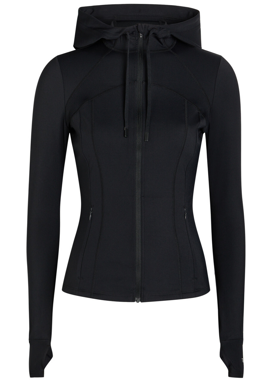 Tala Skinluxe Hooded Stretch-jersey Running Jacket Black