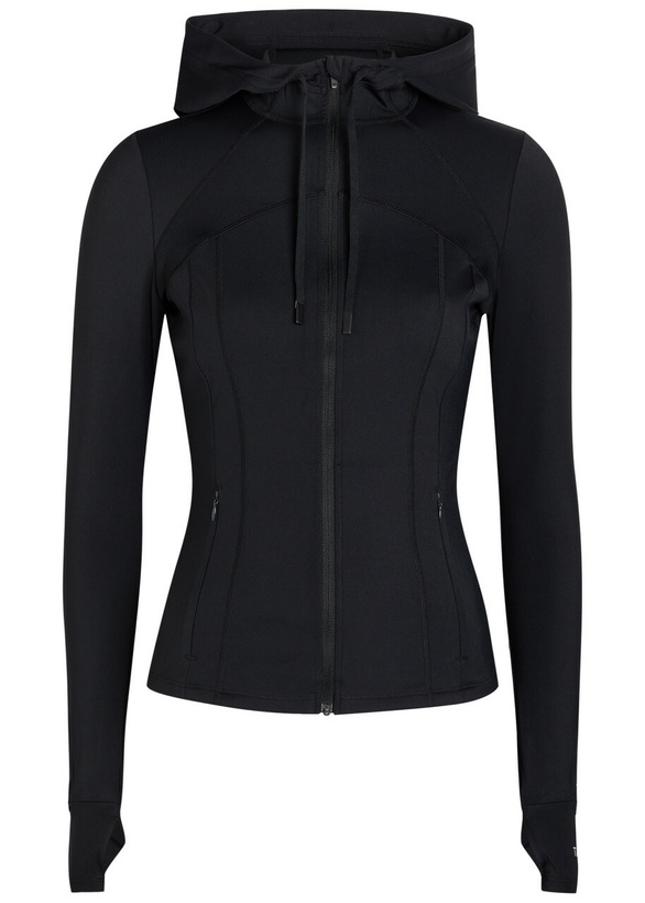 Photo: Tala Skinluxe Hooded Stretch-jersey Running Jacket Black