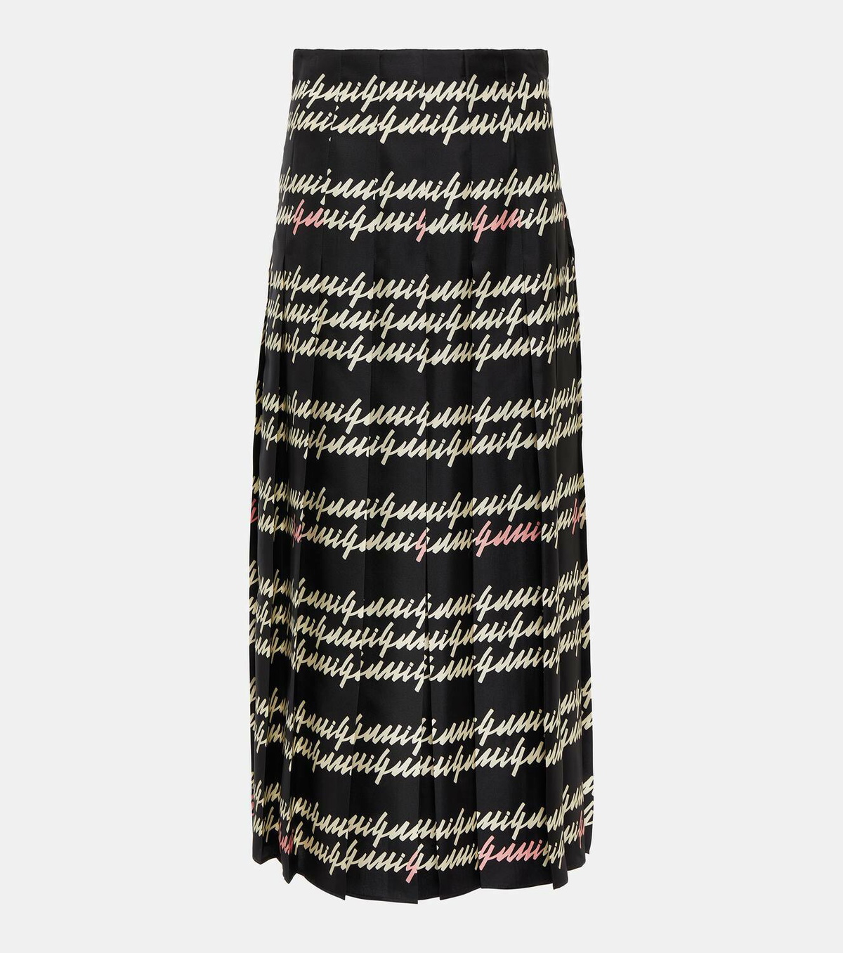 Gucci★Lurex Floral Mini Roses Jacquard Pleated Midi Skirt New Auth Gucci Lurex Floral Mini Roses Jacquard Pleated Midi