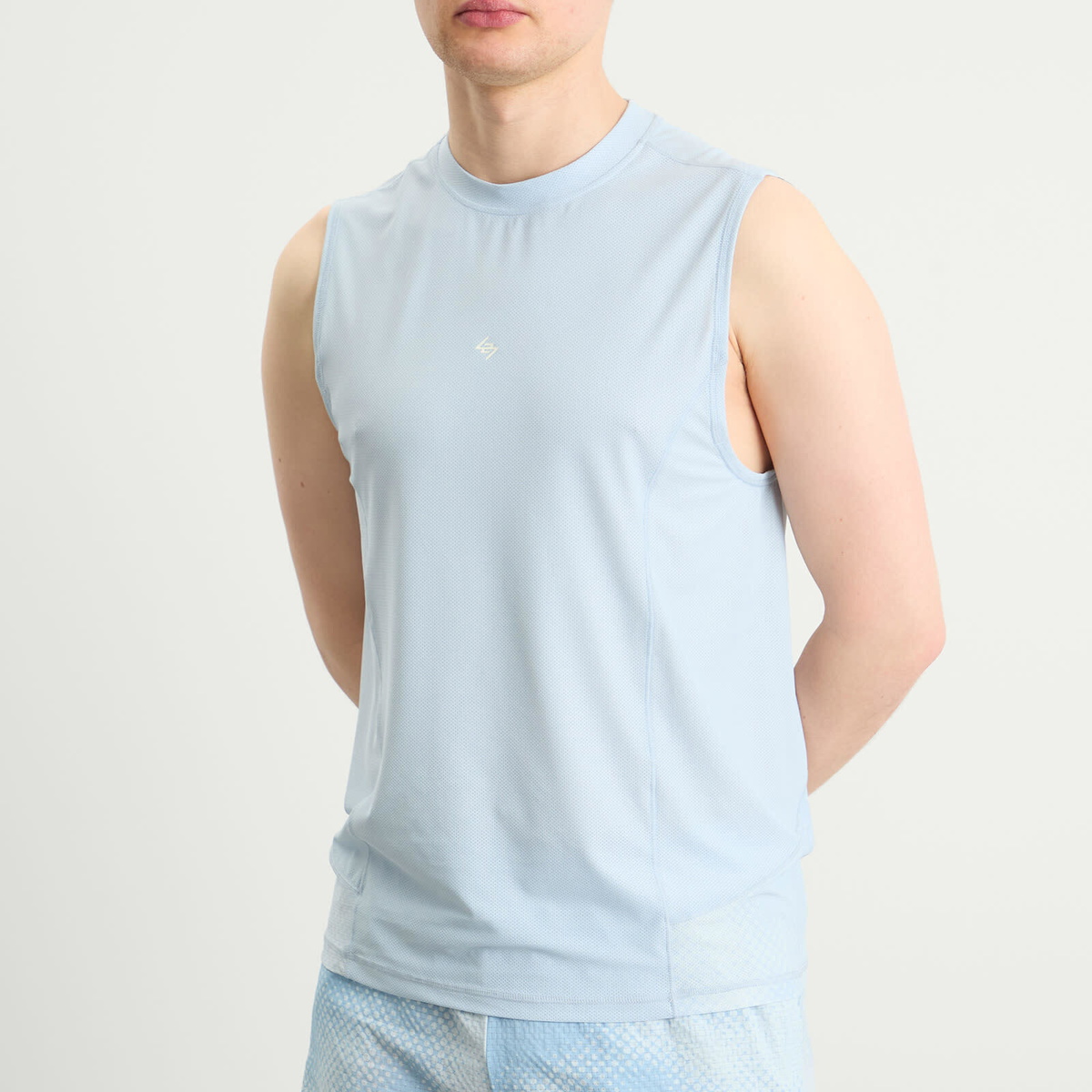 Represent 247 Men's Hybrid Tank in Glacier Fade Out