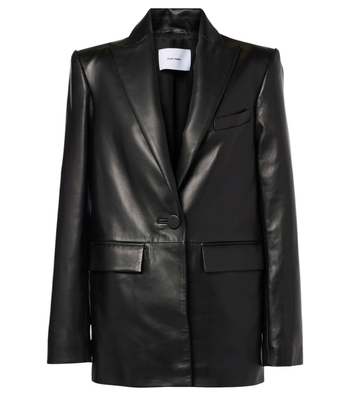 Photo: Alex Perry Oversized leather blazer