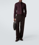 Gucci GG Emblem debossed leather briefcase