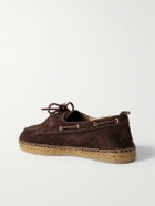 Castañer - Nemo Suede Boat Shoes - Brown